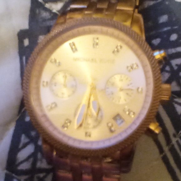 rose gold micheal kors womens watch